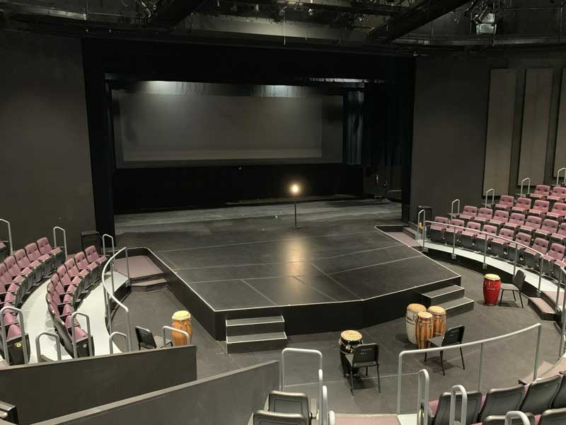 UW-Milwaukee Mainstage, looking at stage from house left