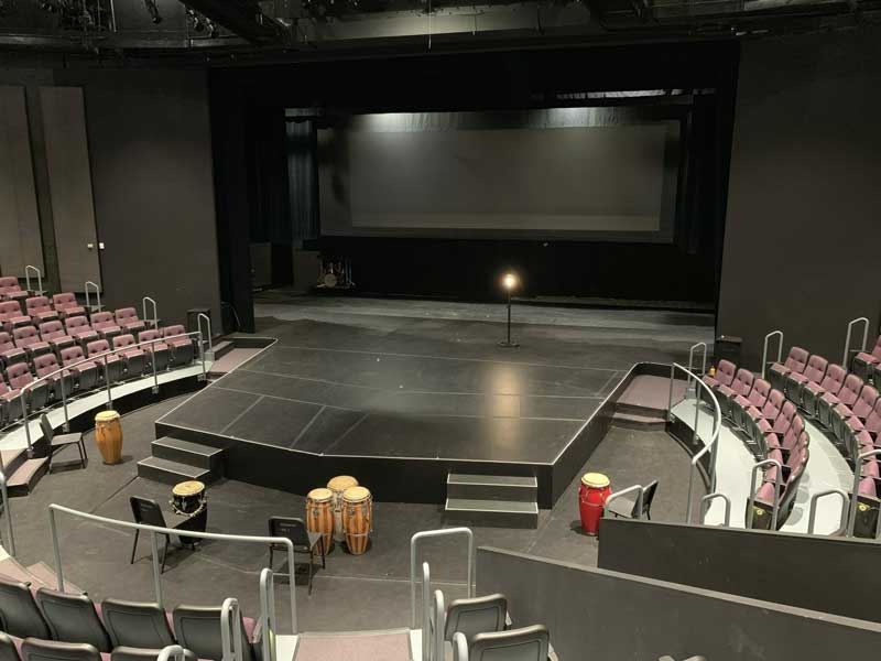 UW-Milwaukee Mainstage, looking at stage from house right