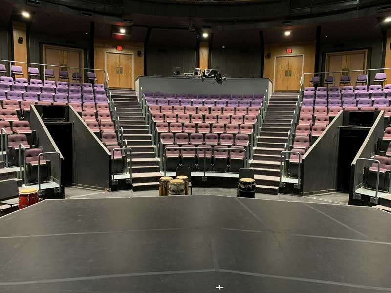 UW-Milwaukee Mainstage, looking at house from center stage