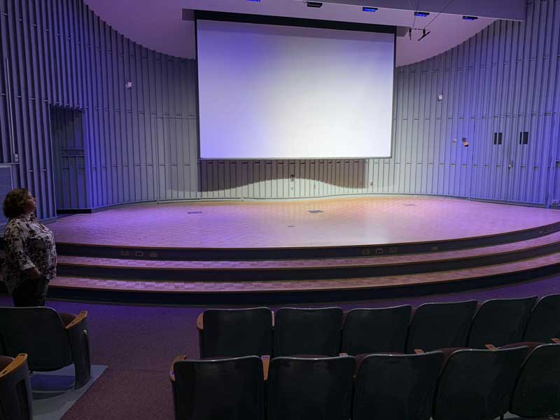 UW-Milwaukee Recital Hall, view from house left